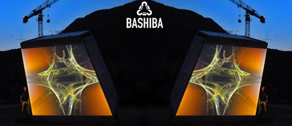 Video and Lights on a Glass Fiber Fabric