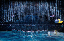 BASHIBA Light Sculpture, Volumetric Video mapped to LED structure